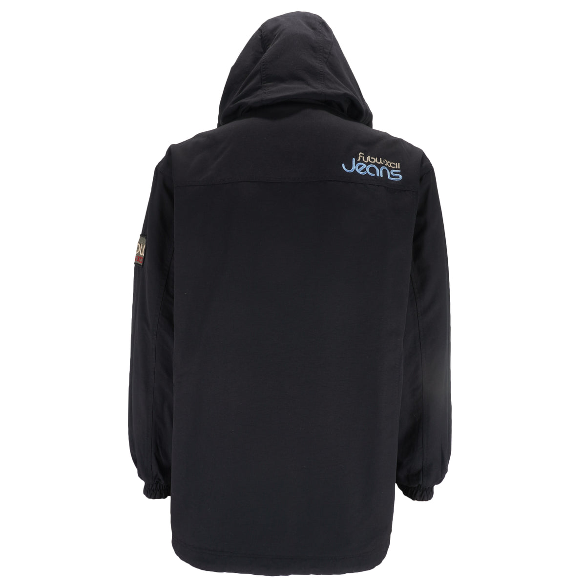 FUBU - Black XCII Reversible Hooded Jacket 1990s Large