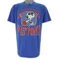NBA (Artex) - Detroit Pistons X Snoopy T-Shirt 1980s Large Vintage Retro Basketball