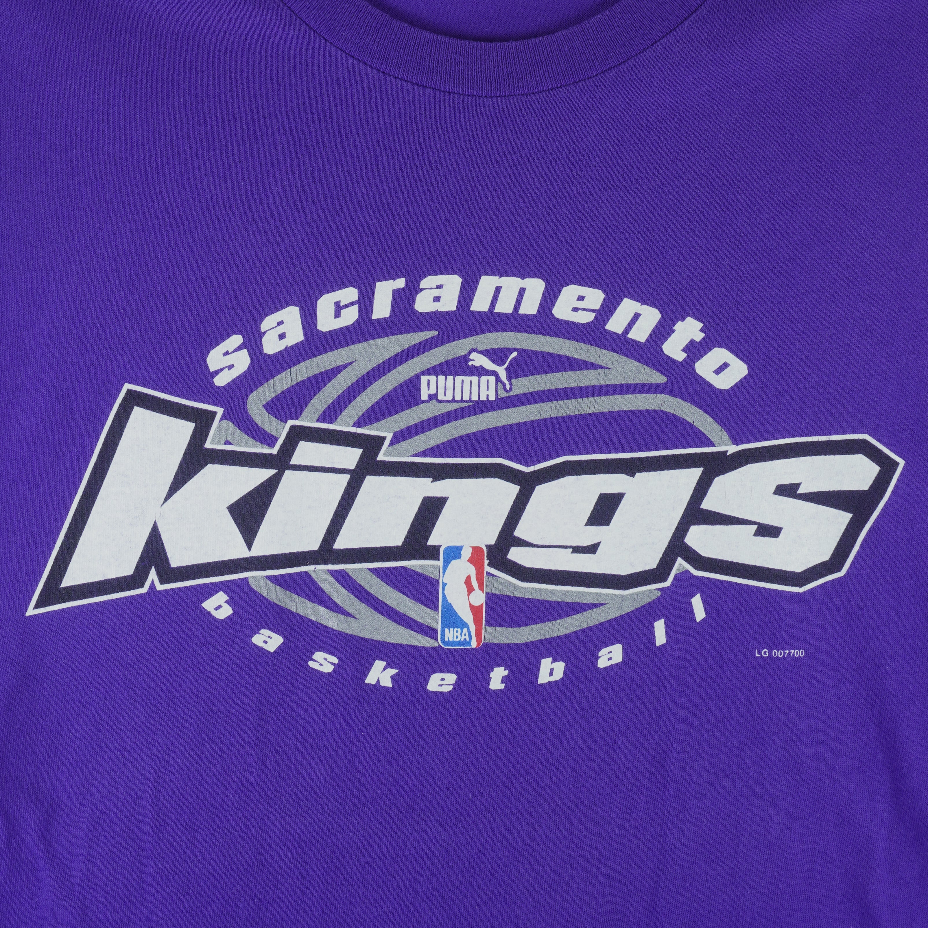 Puma - Sacramento Kings Big Logo T-Shirt 1990s X-Large Vintage Retro Basketball
