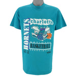NBA (Trench) - Charlotte Hornets T-Shirt 1992 Large Vintage Retro Basketball