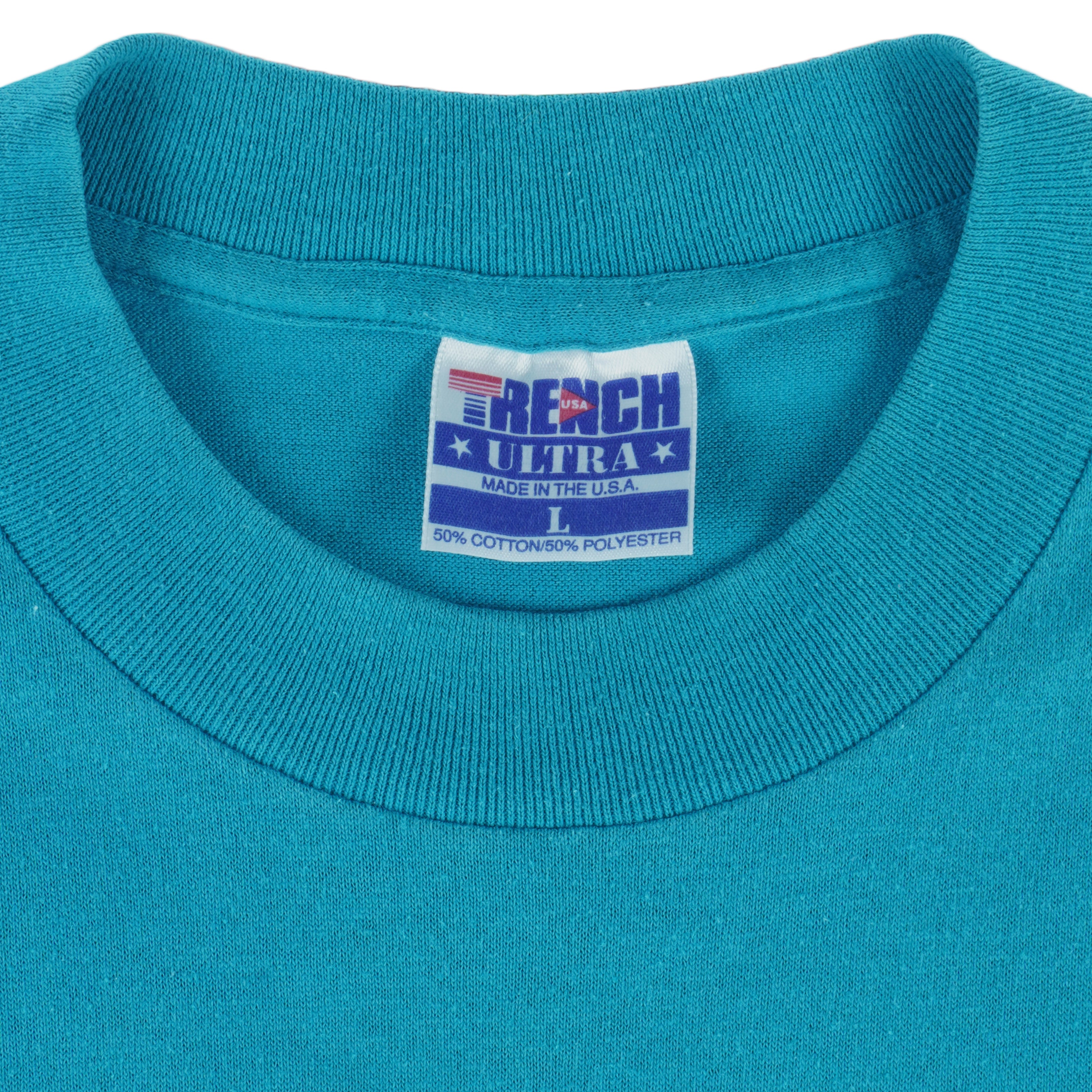 NBA (Trench) - Charlotte Hornets T-Shirt 1992 Large Vintage Retro Basketball