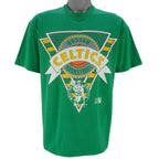 NBA (Stedman) - Boston Celtics Spell-Out T-Shirt 1990s Medium Vintage Retro Basketball