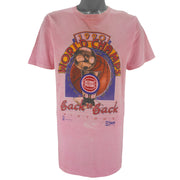 NBA (Salem) - Detroit Pistons Back 2 Back World Champs T-Shirt 1990 Medium Vintage Retro Basketball