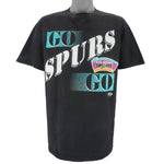 NBA (Tultex) - San Antonio Spurs Go Spurs Go T-Shirt 1990s X-Large