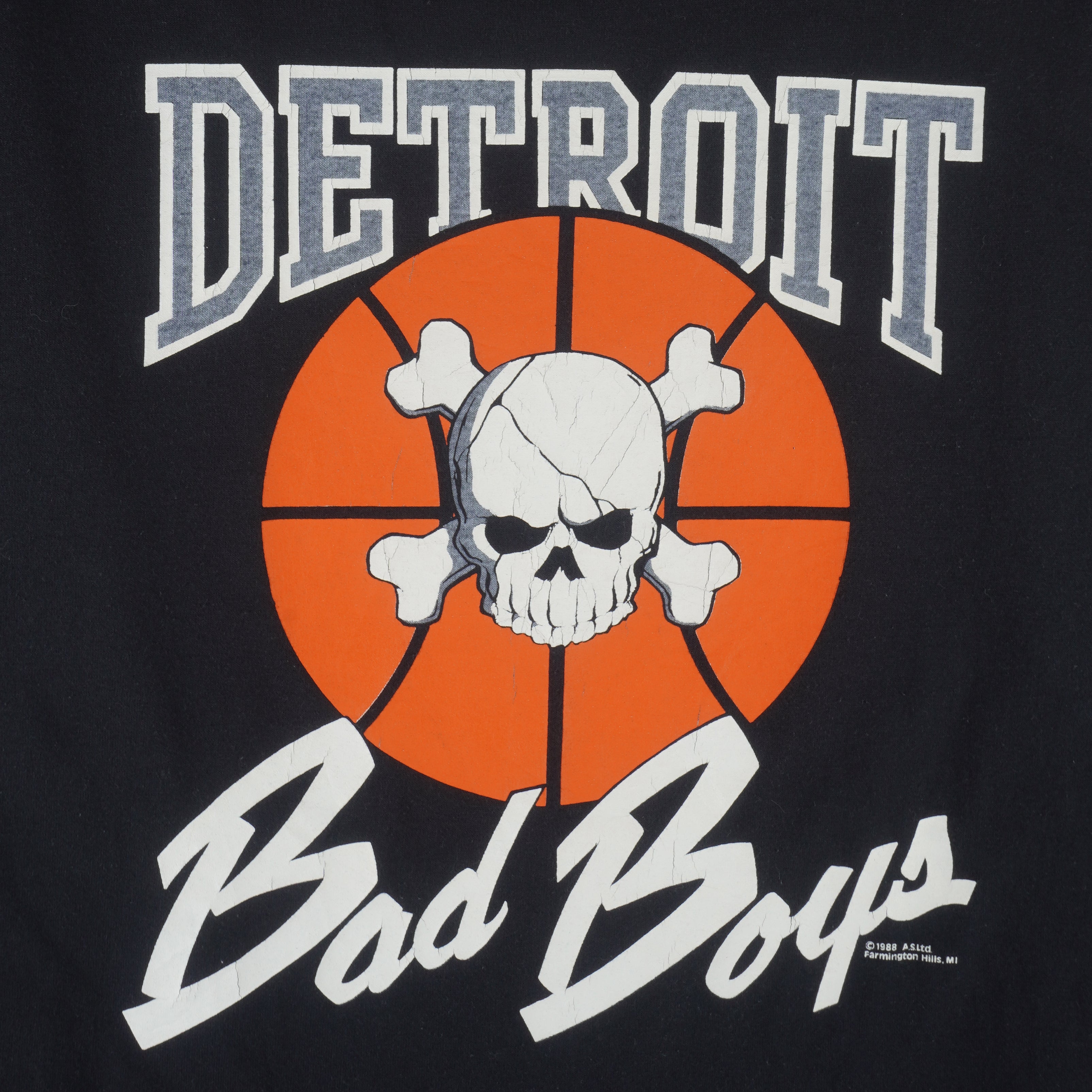 NBA (Hef T) - Detroit Pistons Bad Boys T-Shirt 1988 X-Large