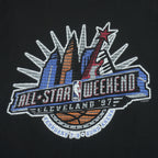 NBA (Chalk Line) - Cleveland All-Star Weekend Tour T-Shirt 1997 Large
