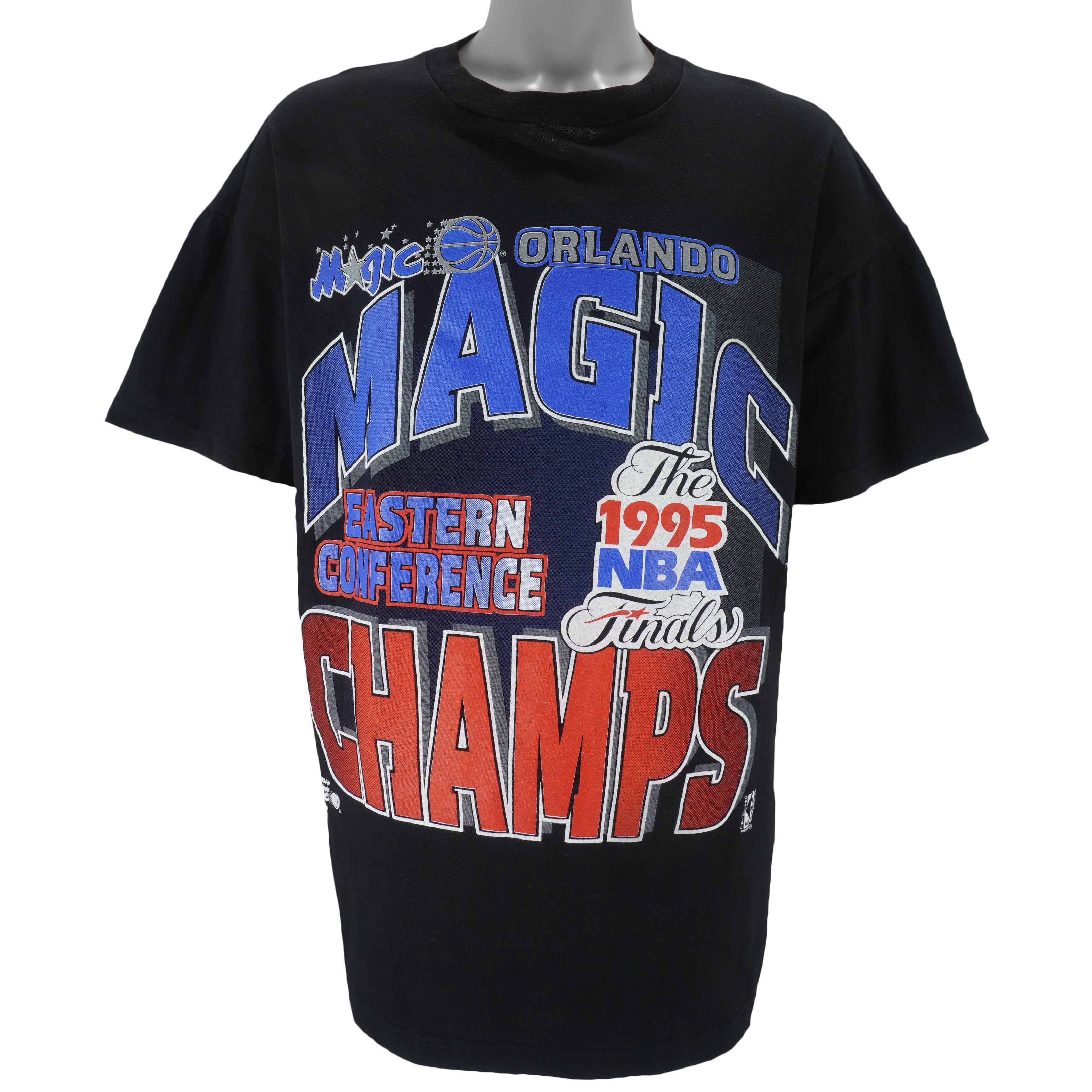 NBA (True Fan) - Orlando Magic Finals Champs T-Shirt 1995 X-Large Vintage Retro Basketball