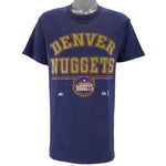NBA (Full Court) - Denver Nuggets Single Stitch T-Shirt 1990s Large Vintage Retro Basketball