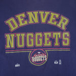 NBA (Full Court) - Denver Nuggets Single Stitch T-Shirt 1990s Large Vintage Retro Basketball