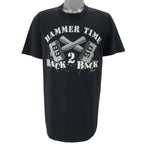 NBA (Jerzees) - Detroit Pistons Bad Boys Hammer Time T-Shirt 1990 Large