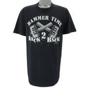 NBA (Jerzees) - Detroit Pistons Bad Boys Hammer Time T-Shirt 1990 Large