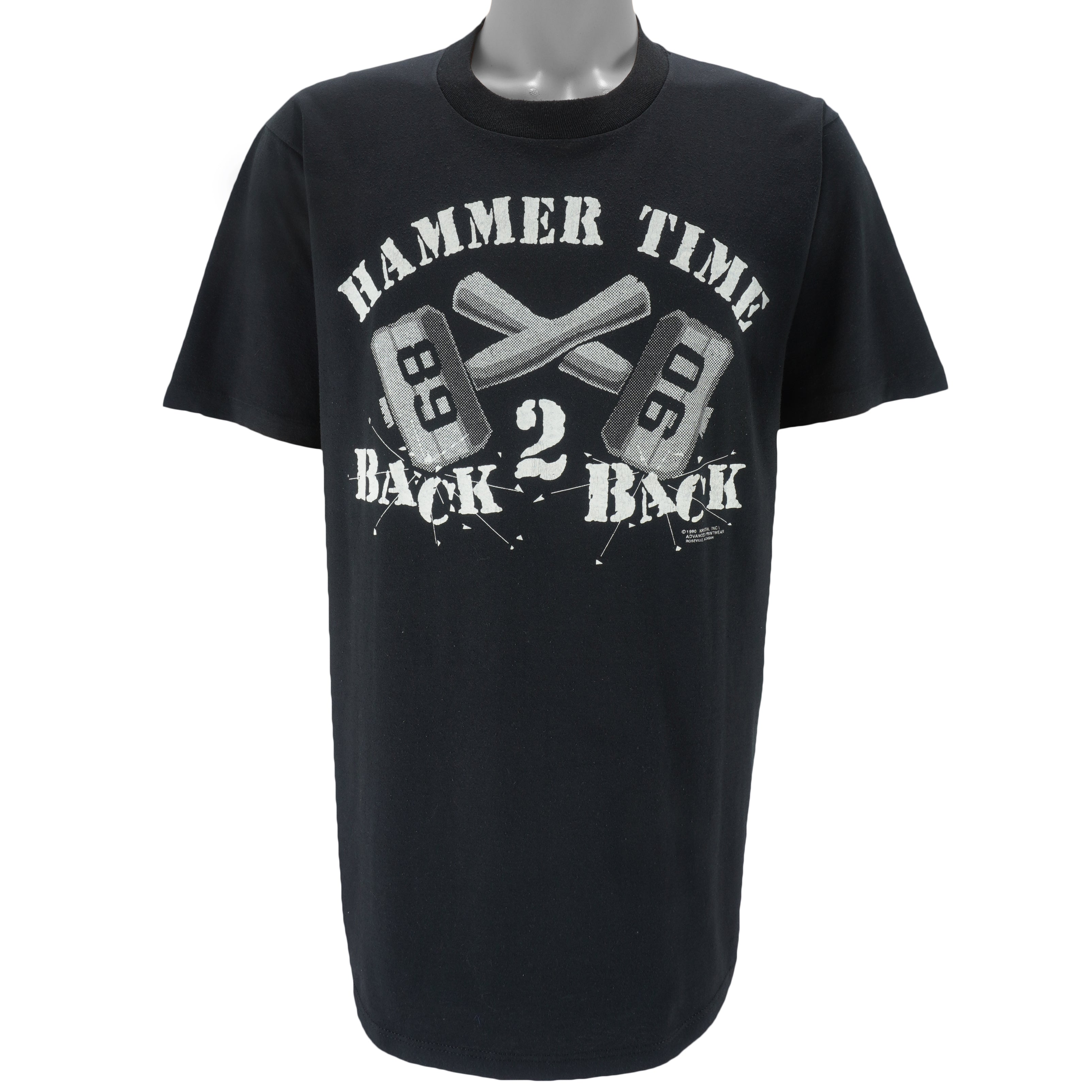 NBA (Jerzees) - Detroit Pistons Bad Boys Hammer Time T-Shirt 1990 Large