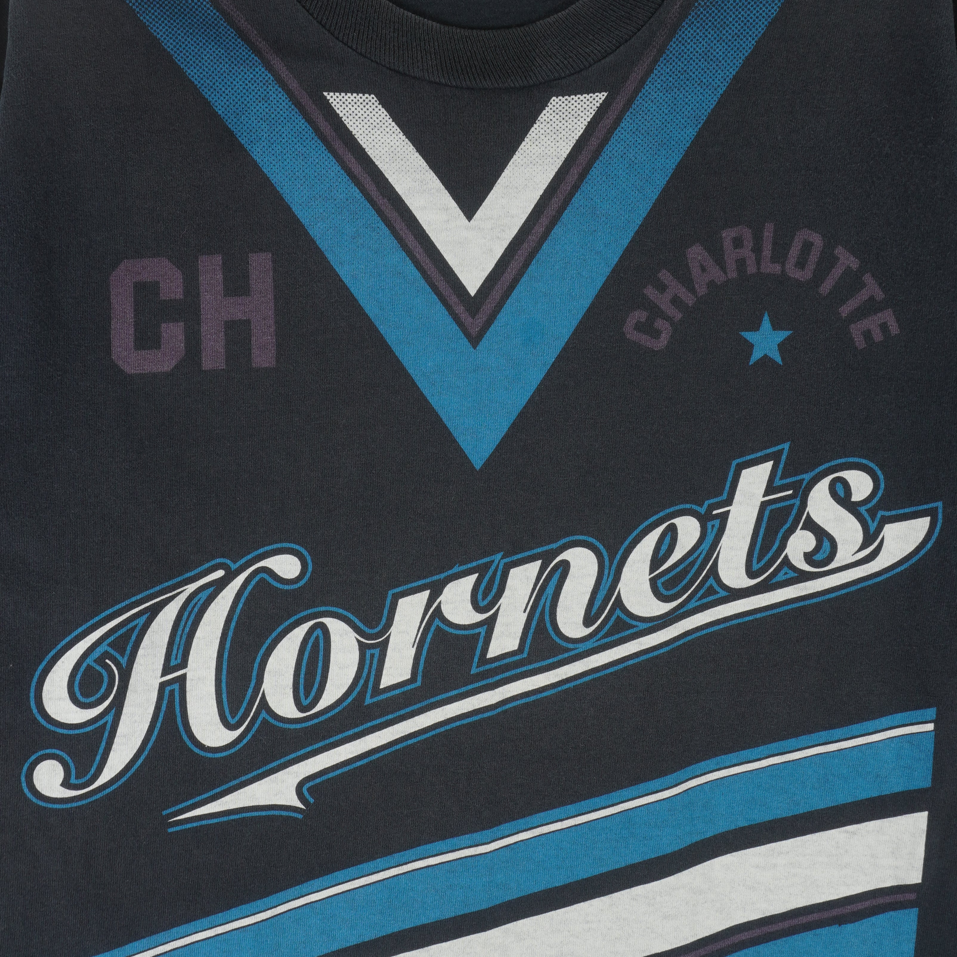 NBA (Nutmeg) - Charlotte Hornets T-Shirt 1990s Medium Vintage Retro Basketball