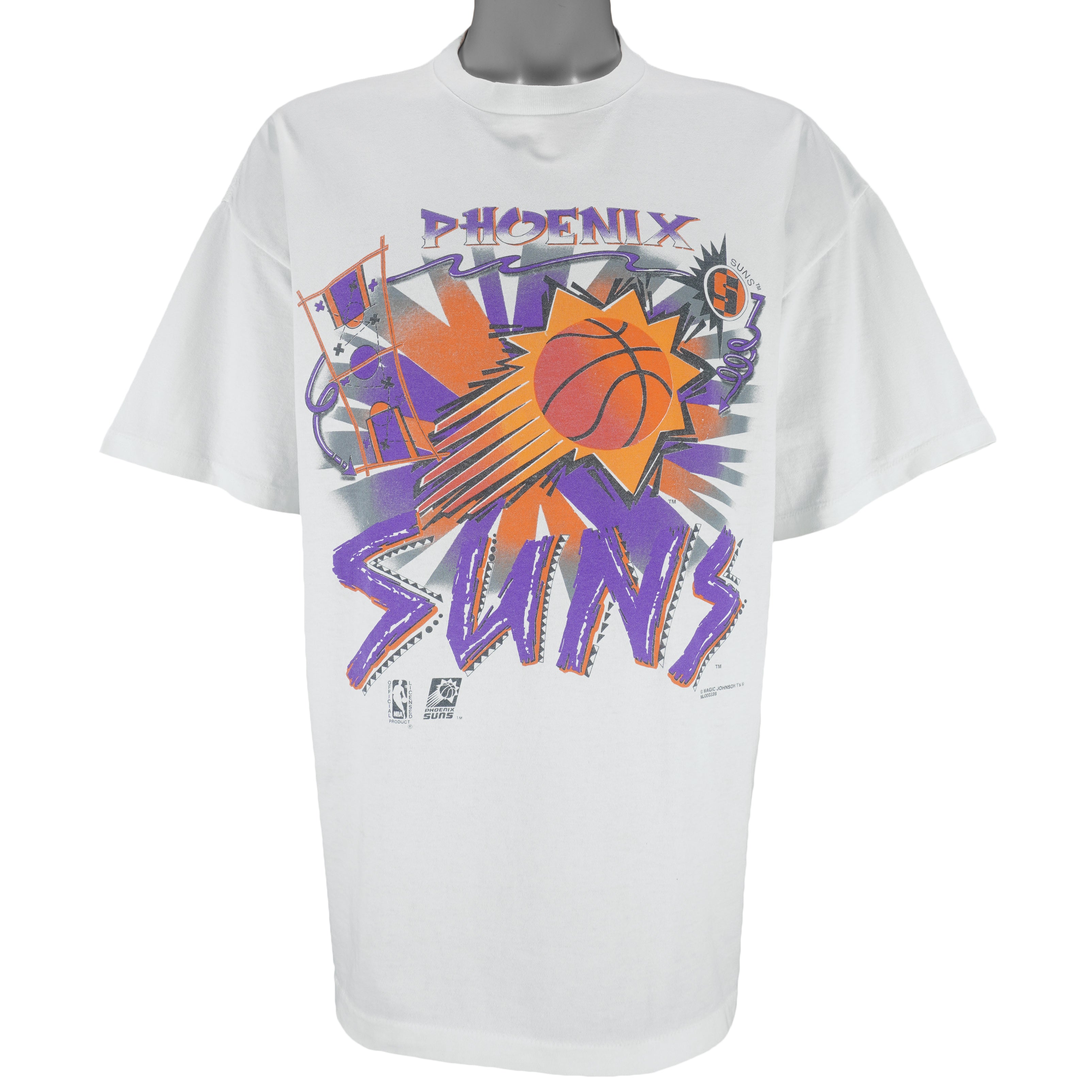 NBA (Magic Johnson T's) - Phoenix Suns T-Shirt 1990s X-Large Vintage Retro