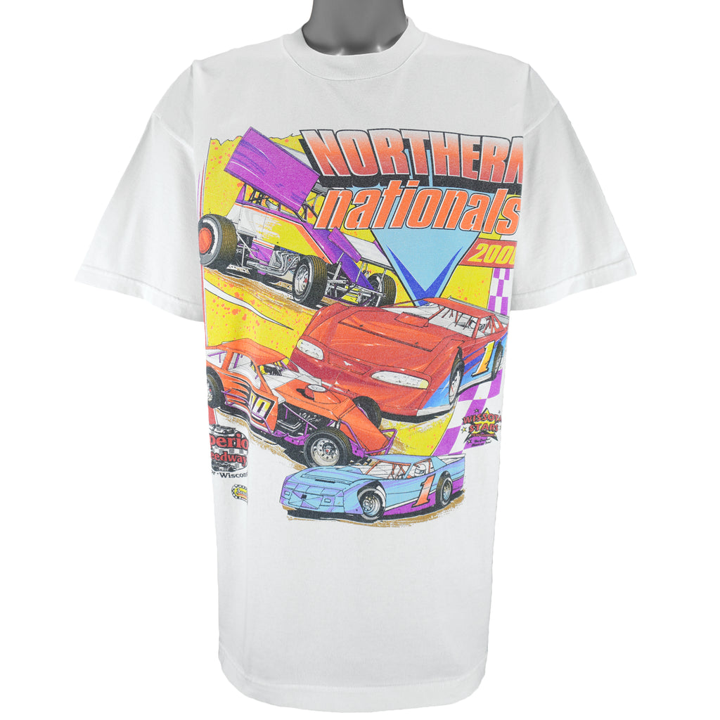 Vintage - Northern Nationals Sprints & Street Stock Car Tour T-Shirt 2000 X-Large