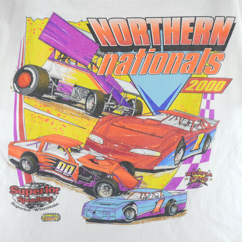 Vintage - Northern Nationals Sprints & Street Stock Car Tour T-Shirt 2000 X-Large