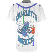 NBA (Salem) - Charlotte Hornets T-Shirt 1990s Large