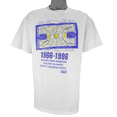 NBA - Golden State Warriors Oakland Coliseum T-Shirt 1996 X-Large