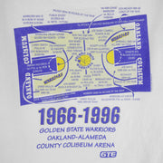 NBA - Golden State Warriors Oakland Coliseum T-Shirt 1996 X-Large