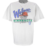 NBA (Salem) - Minnesota Timberwolves Spell-Out T-Shirt 1990s X-Large Vintage Retro Basketball