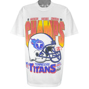 NFL - Tennessee Titans AFC Champions T-Shirt 1999 X-Large Vintage Retro Football