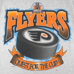 NHL (True-Fan) - Philadelphia Flyers Quest For The Cup T-Shirt 1997 Medium