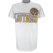 NCAA - LSU Tigers Single Stitch T-Shirt 1990s Large Vintage Retro Football College
