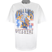 NCAA (Tour Champ) - Kentucky Wildcats National Champs Basketball T-Shirt 1996 X-Large Vintage Retro College