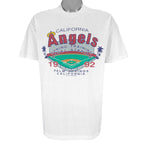 MLB - California Angels Spring Training Stadium T-Shirt 1992 X-Large Vintage Retro Baseball