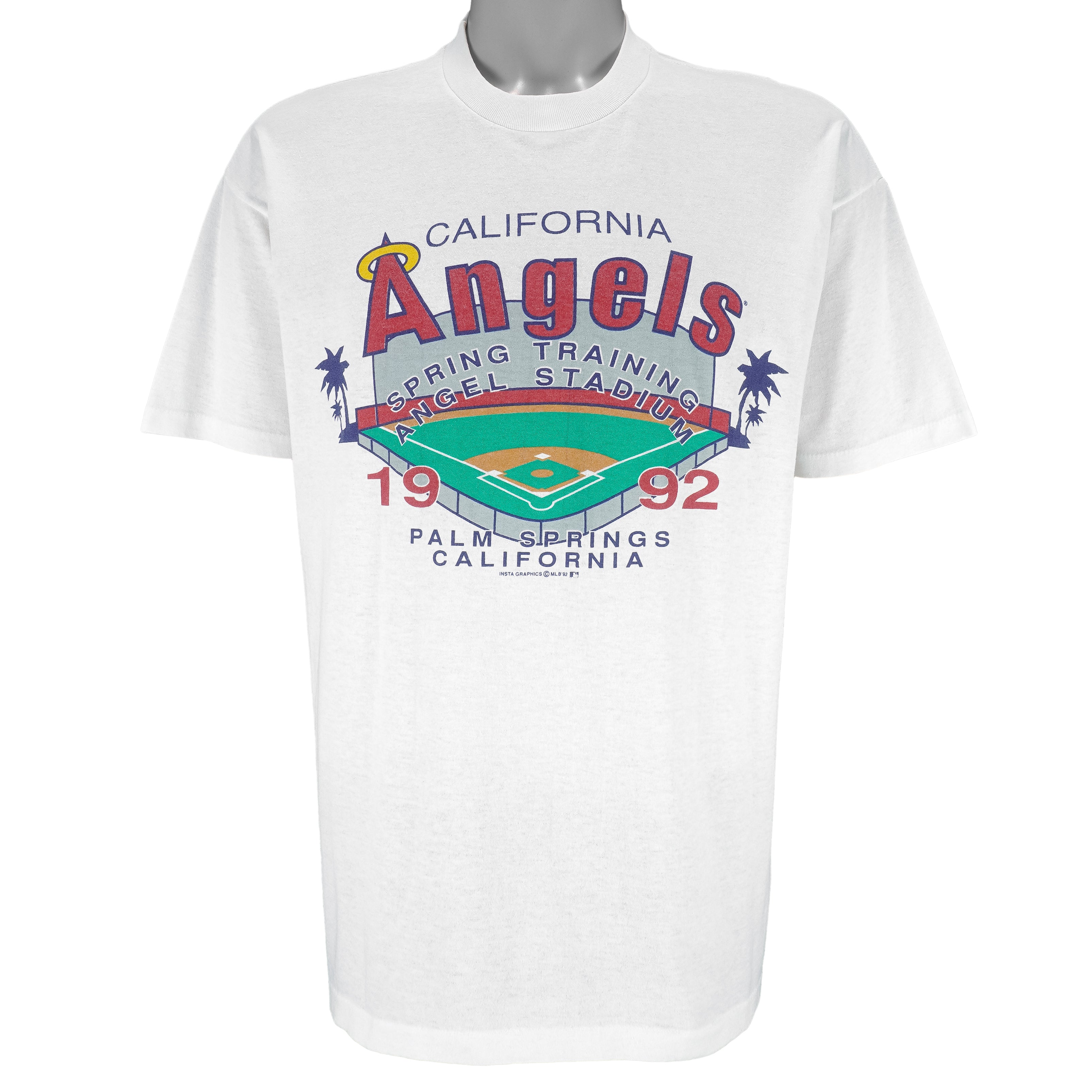 MLB - California Angels Spring Training Stadium T-Shirt 1992 X-Large Vintage Retro Baseball
