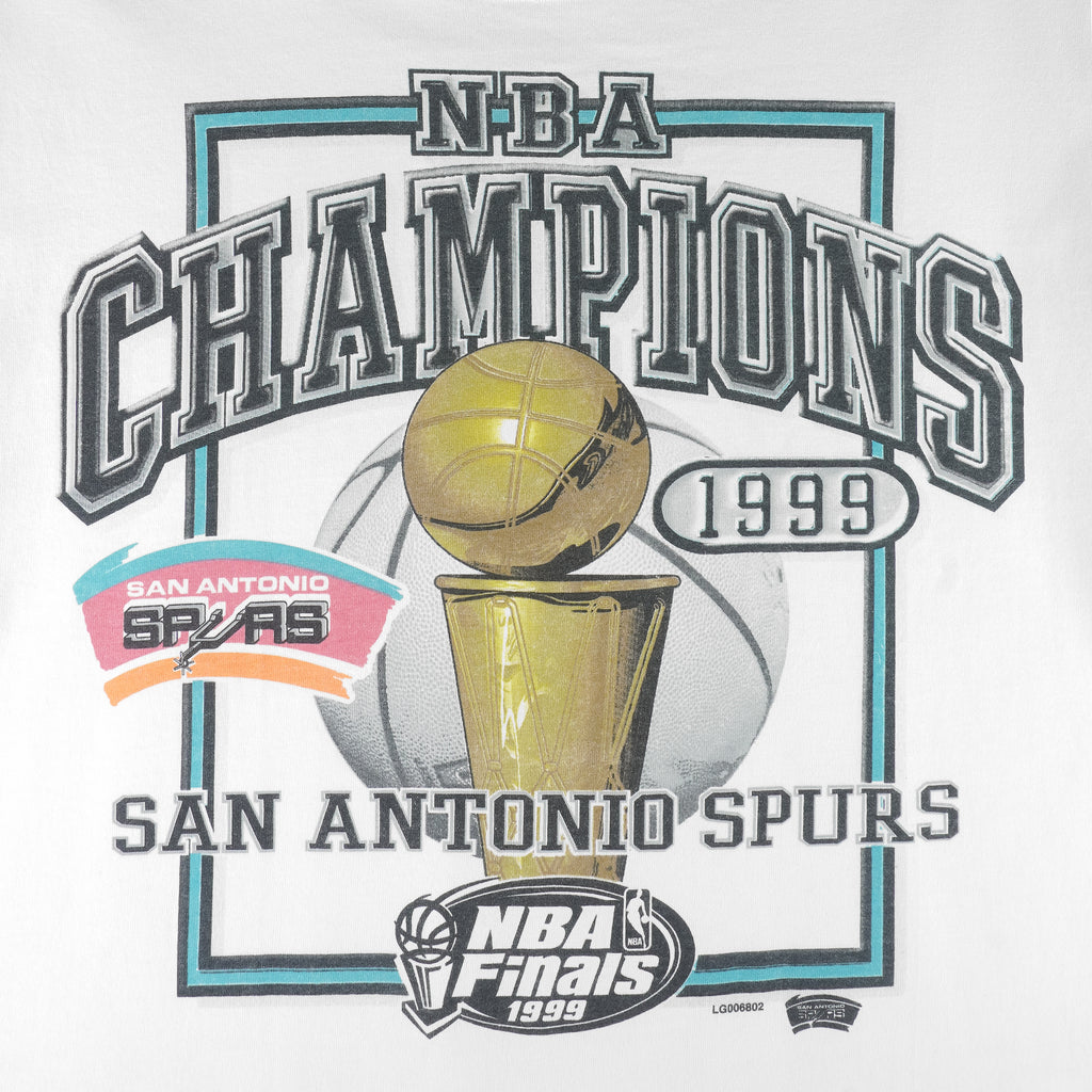 Puma - San Antonio Spurs NBA Finals T-Shirt 1999 Large Vintage Retro Basketball