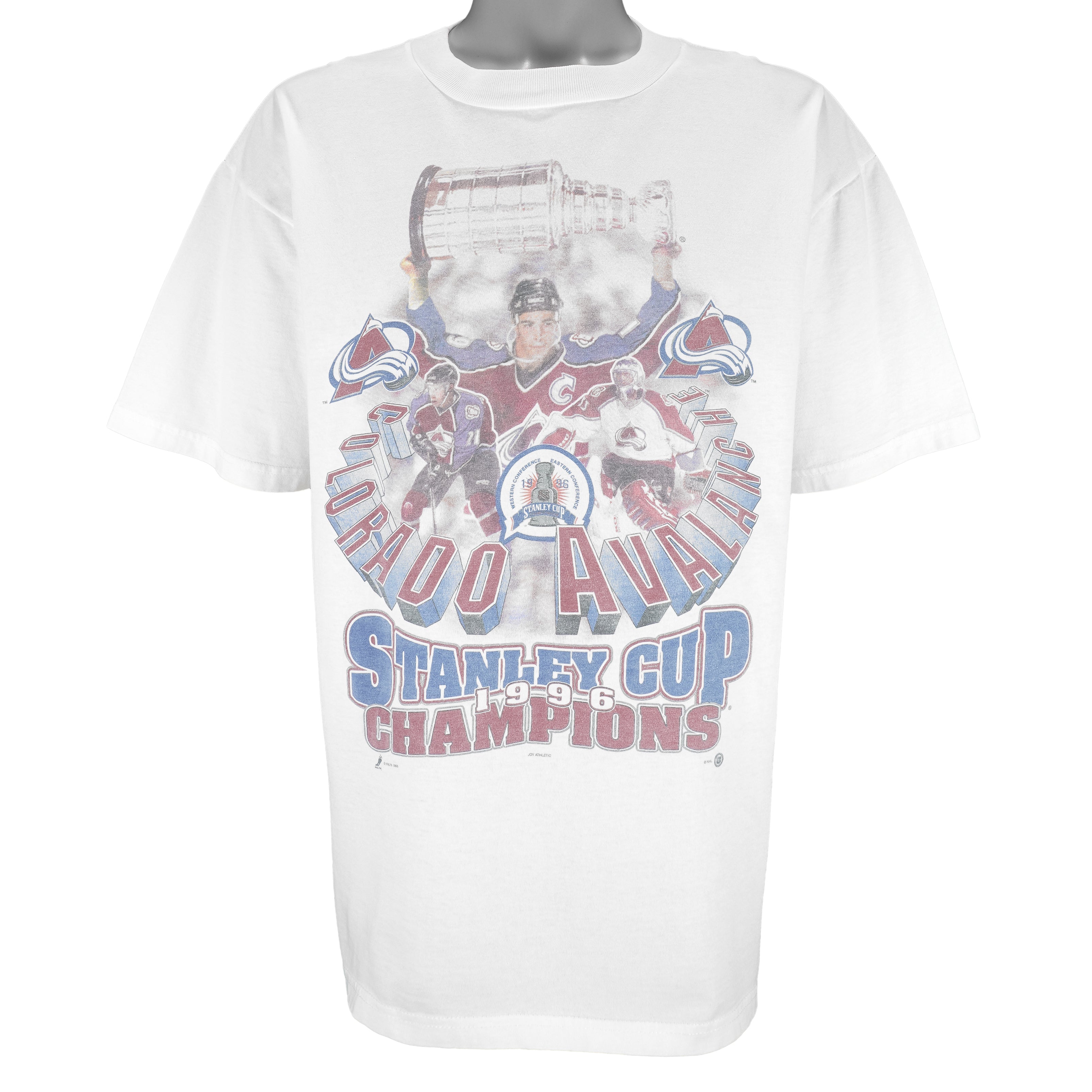 NHL (Miro) - Colorado Avalanche Stanley Cup T-Shirt 1996 X-Large Vintage retro Hockey