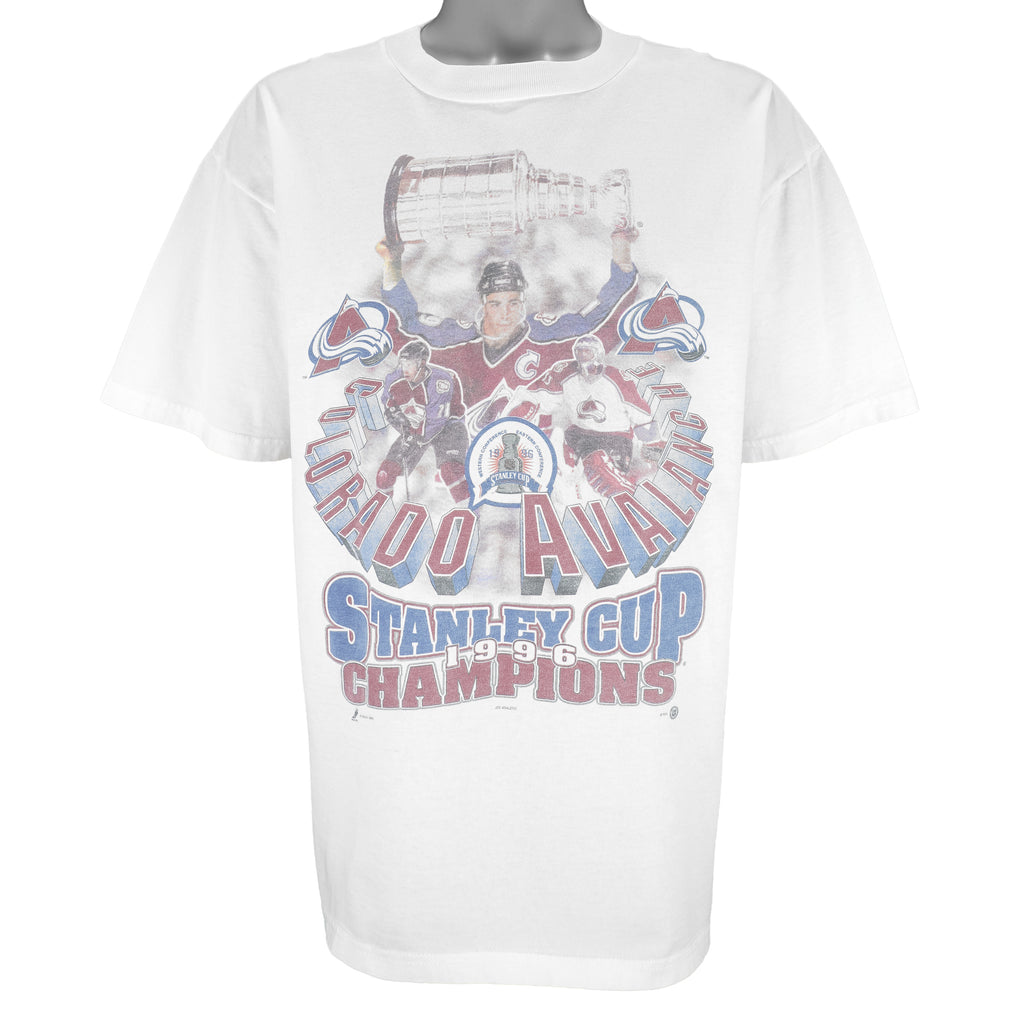 NHL (Miro) - Colorado Avalanche Stanley Cup T-Shirt 1996 X-Large Vintage retro Hockey