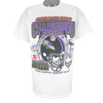 NFL - Baltimore Ravens Super Bowl Champs T-Shirt 2001 X-Large Vintage Retro Football