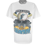 MLB (Miro) - Florida Marlins World Series Single Stitch T-Shirt 1997 Large Vintage Retro Baseball