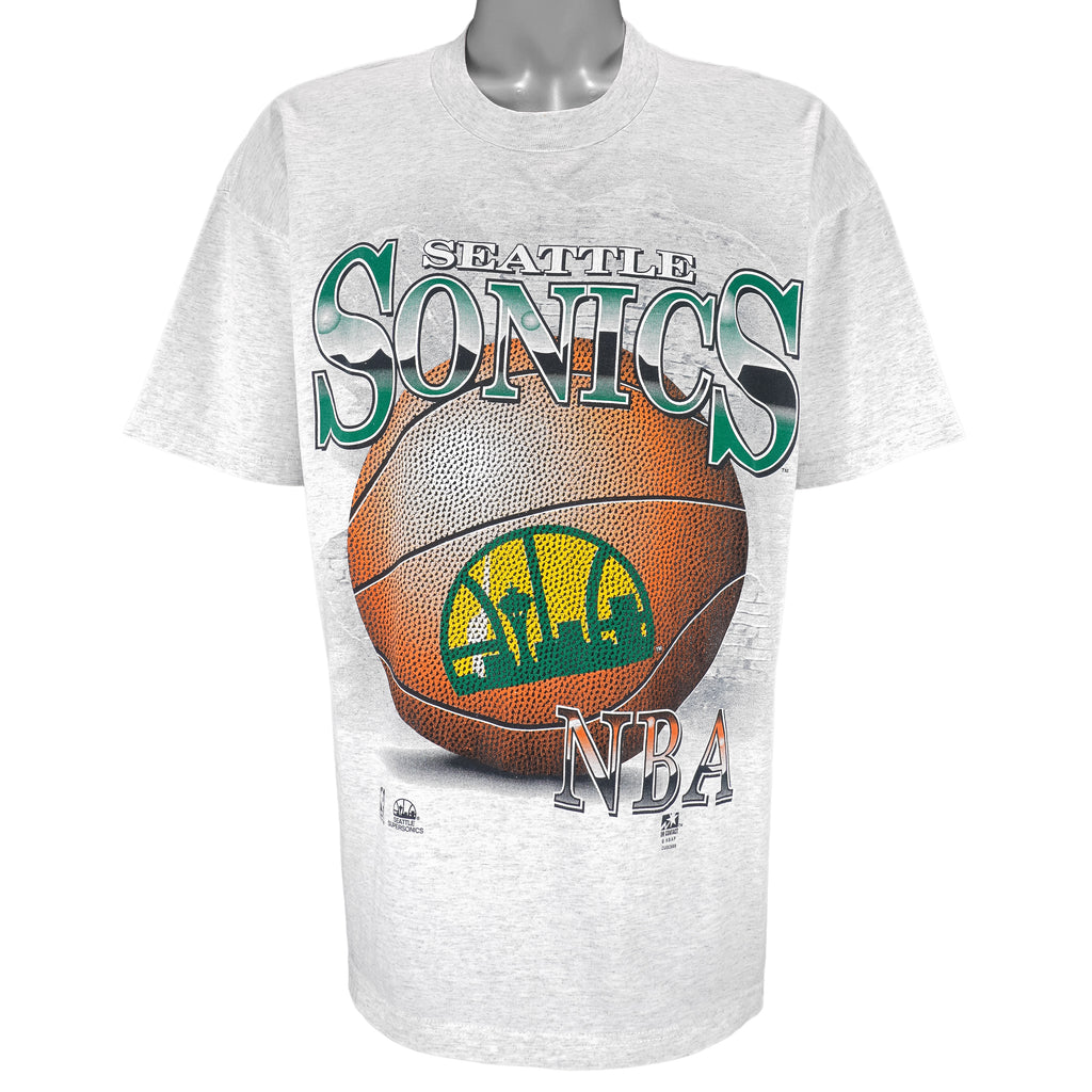 NBA (League Leader) - Seattle SuperSonics Deadstock T-Shirt 1990s X-Large Vintage Retro Basketball