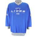 NFL (Lee) - Detroit Lions Embroidered Crew Neck Sweatshirt 1990s X-Large Vintage Retro Football
