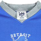NFL (Lee) - Detroit Lions Embroidered Crew Neck Sweatshirt 1990s X-Large Vintage Retro Football