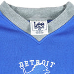 NFL (Lee) - Detroit Lions Embroidered Crew Neck Sweatshirt 1990s X-Large Vintage Retro Football