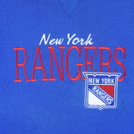 NHL (Russell Athletic) - New York Rangers Embroidered Sweatshirt 1990s Large Vintage Retro Hockey