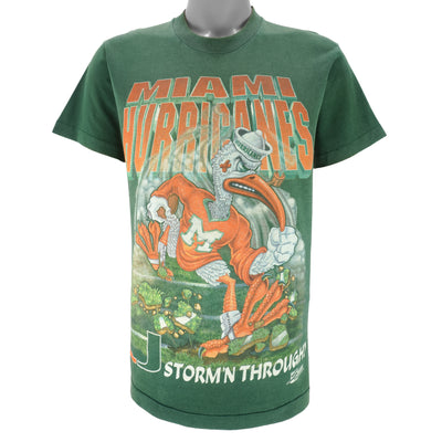 NCAA (Salem) - Miami Hurricanes Storm'n Through T-Shirt 1990s Medium