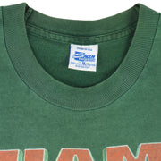NCAA (Salem) - Miami Hurricanes Storm'n Through T-Shirt 1990s Medium Vintage Retro Football College