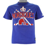 Starter (NHL) - Quebec Nordiques Single Stitch T-Shirt 1990s Small