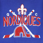 Starter (NHL) - Quebec Nordiques Single Stitch T-Shirt 1993 Small Vintage Retro Hockey