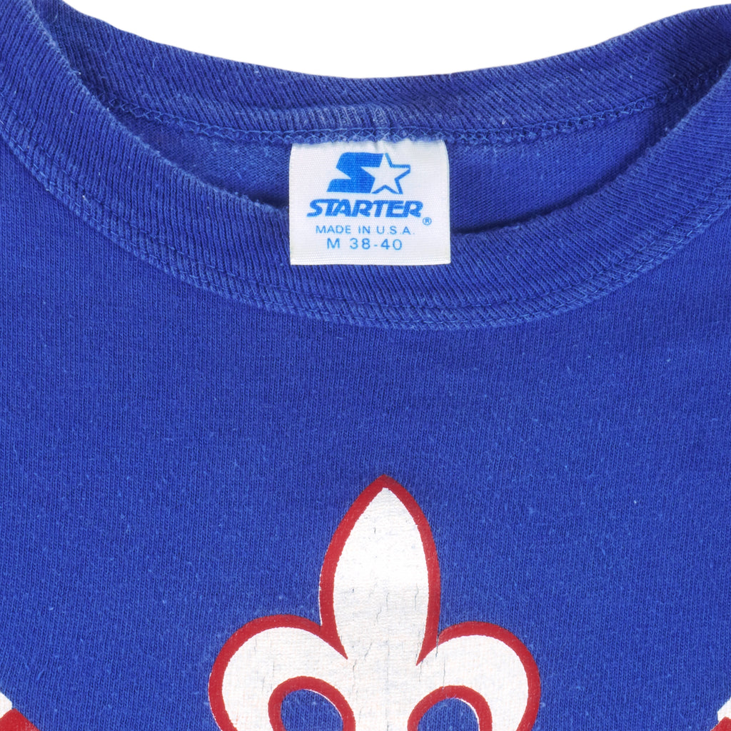 Starter (NHL) - Quebec Nordiques Single Stitch T-Shirt 1993 Small Vintage Retro Hockey