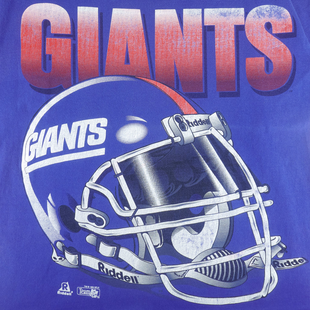NFL (Riddell) - New York Giants Helmet T-Shirt 1994 Large