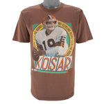 NFL (Salem) - Cleveland Browns Bernie Kosar MVP T-Shirt 1987 Large