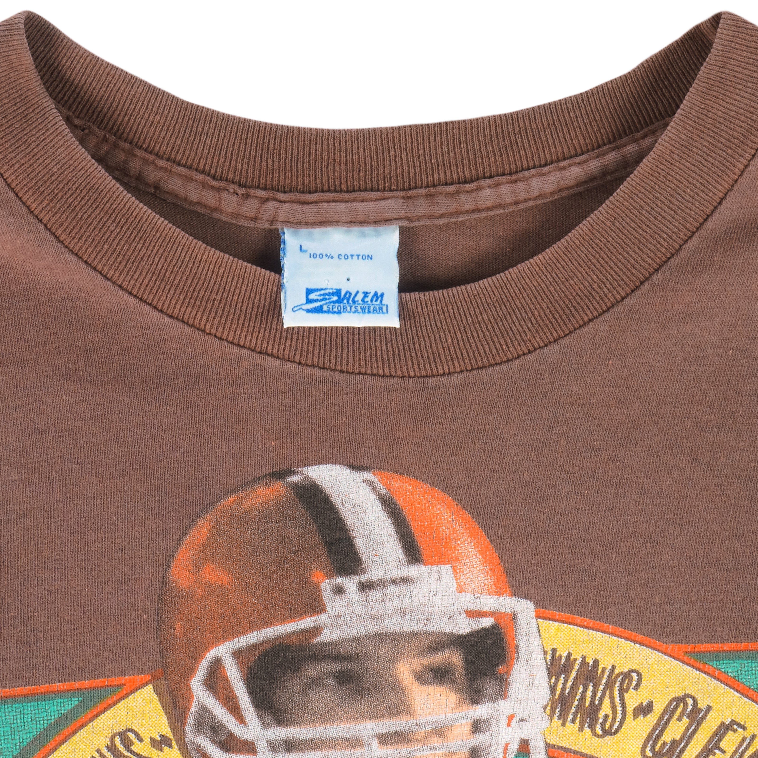 NFL (Salem) - Cleveland Browns Bernie Kosar MVP T-Shirt 1997 Large Vintage Retro Football