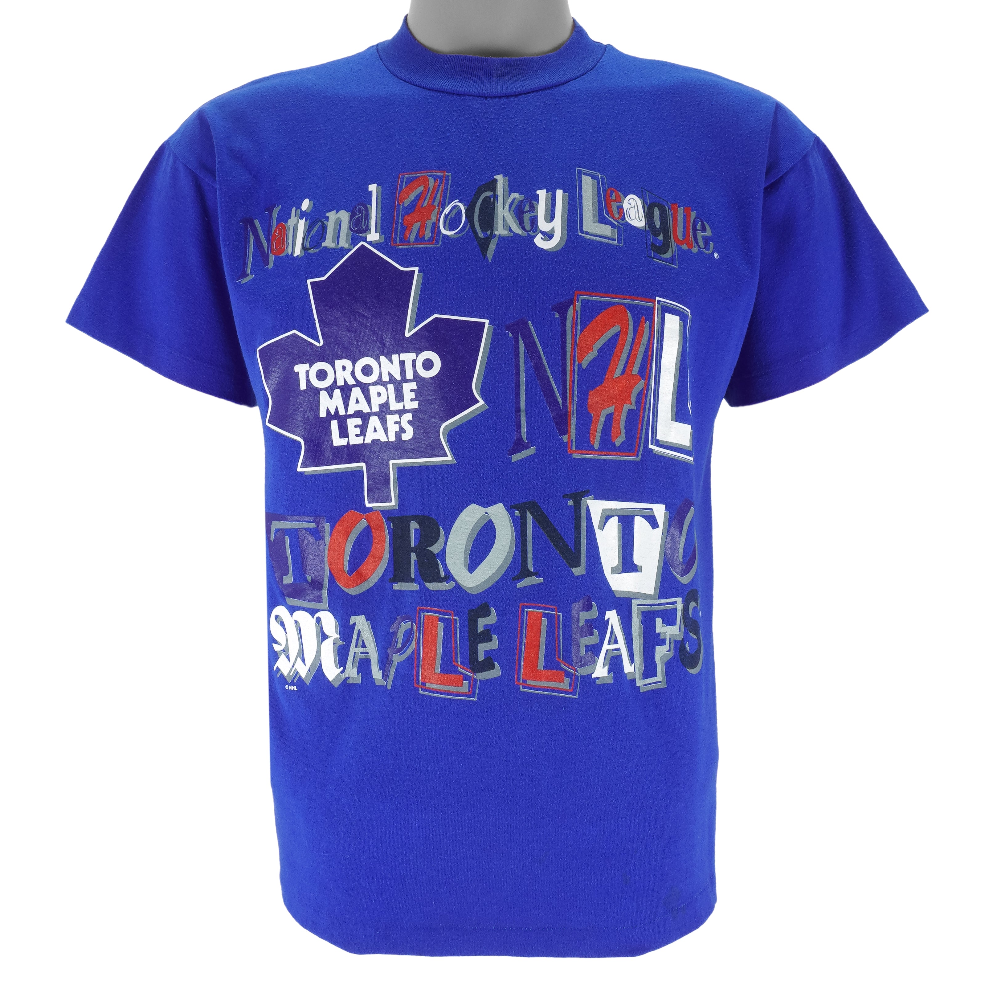 NHL (Professional Sports Club) - Toronto Maple Leafs T-Shirt 1990s Medium Vintage Retro Hockey