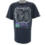 NHL (Logo 7) - Hartford Whalers Spell-Out T-Shirt 1994 Large Vintage Retro Hockey